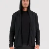 Approach Merino Gridlock Hood - Black