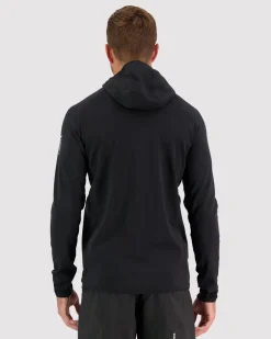 Approach Merino Gridlock Hood - Black