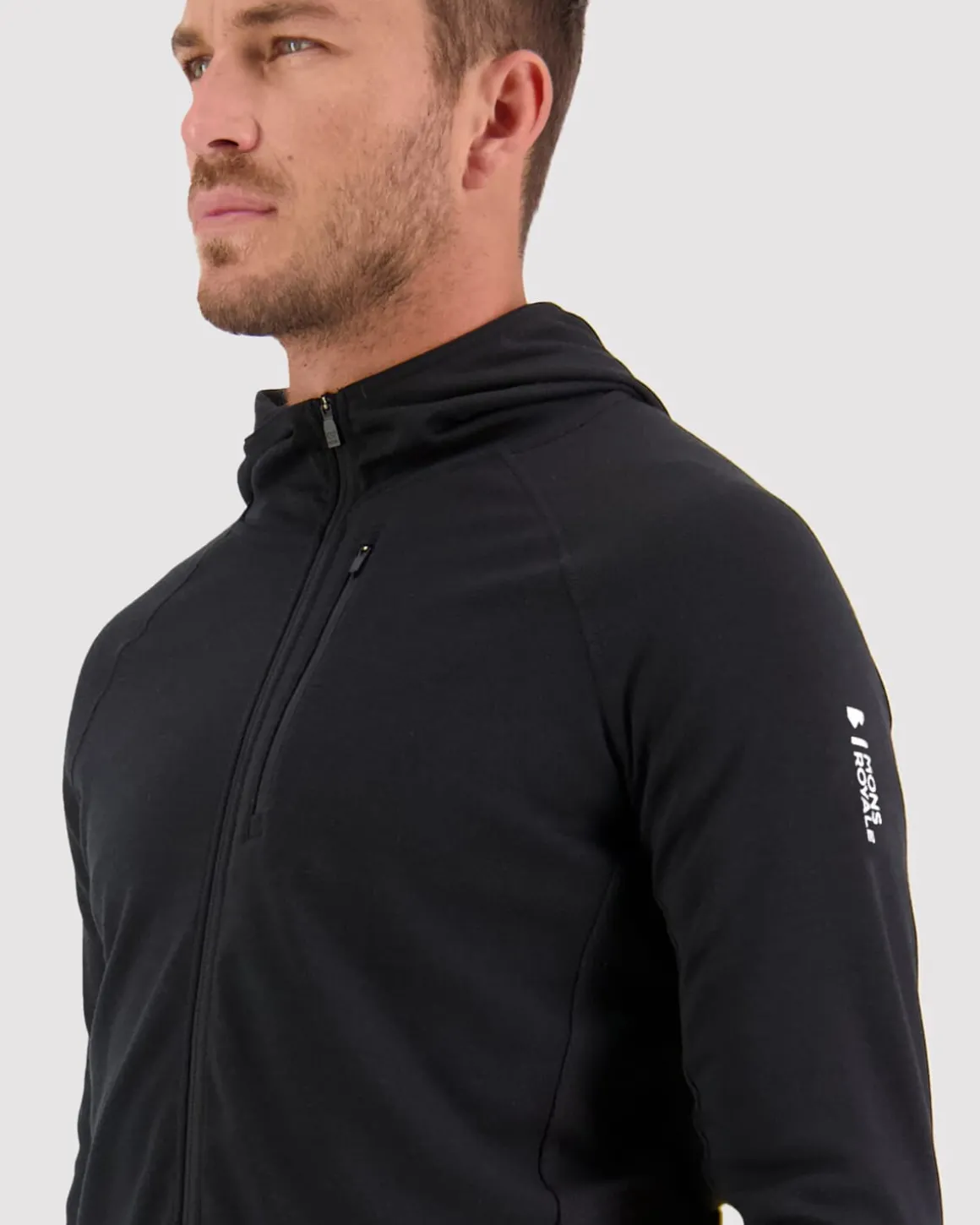 Approach Merino Gridlock Hood - Black