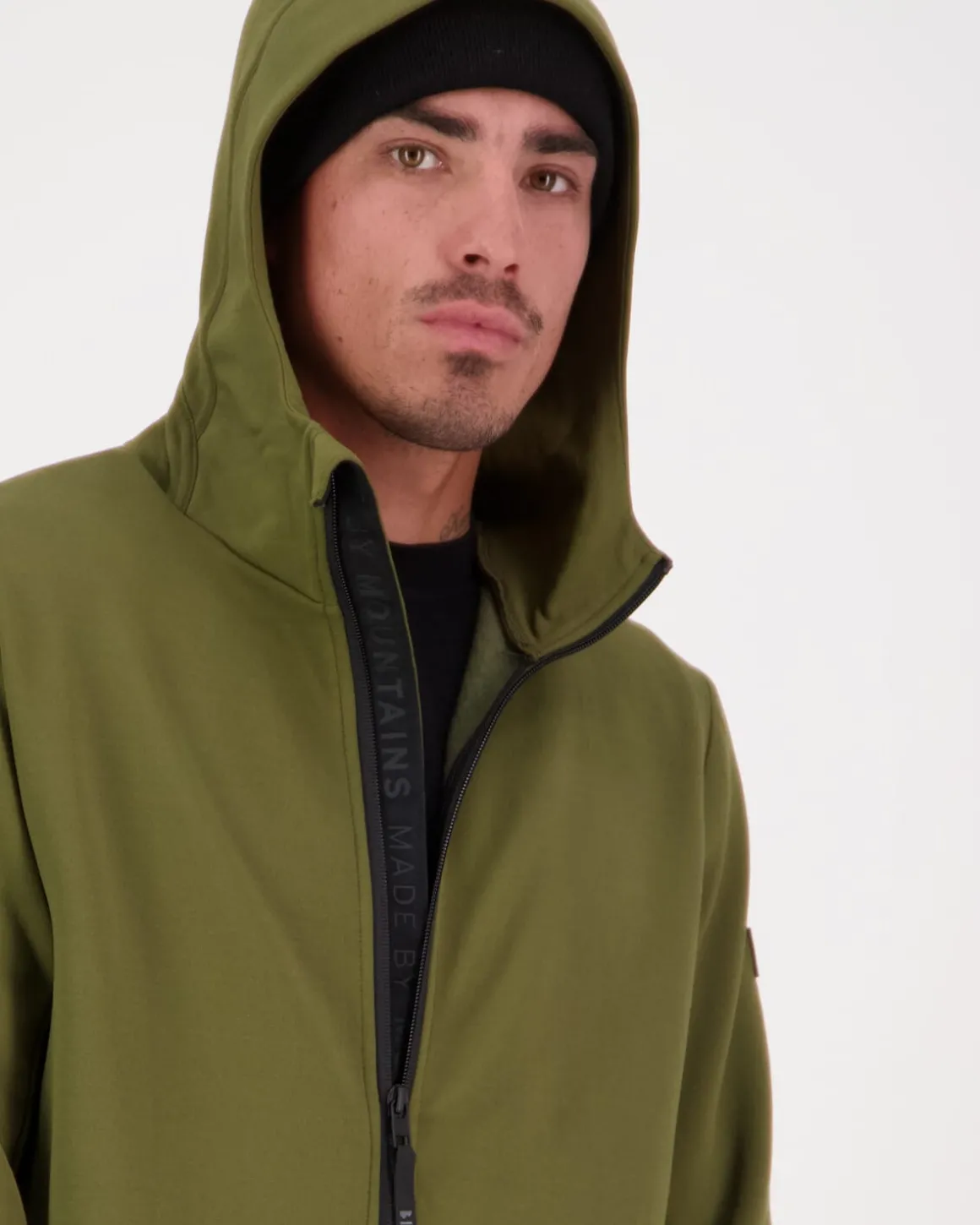Arcadia Merino Fleece Hoody - Dark Olive
