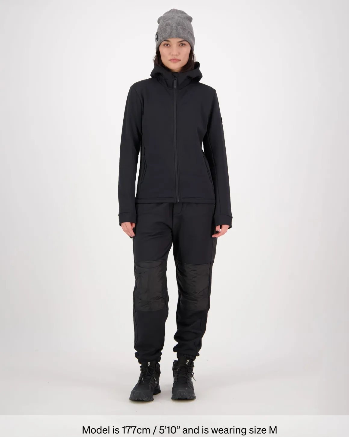 Arcadia Merino Fleece Hoody - Black