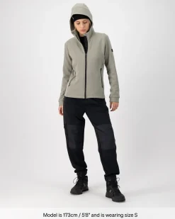 Arcadia Merino Fleece Hoody - Dried Sage