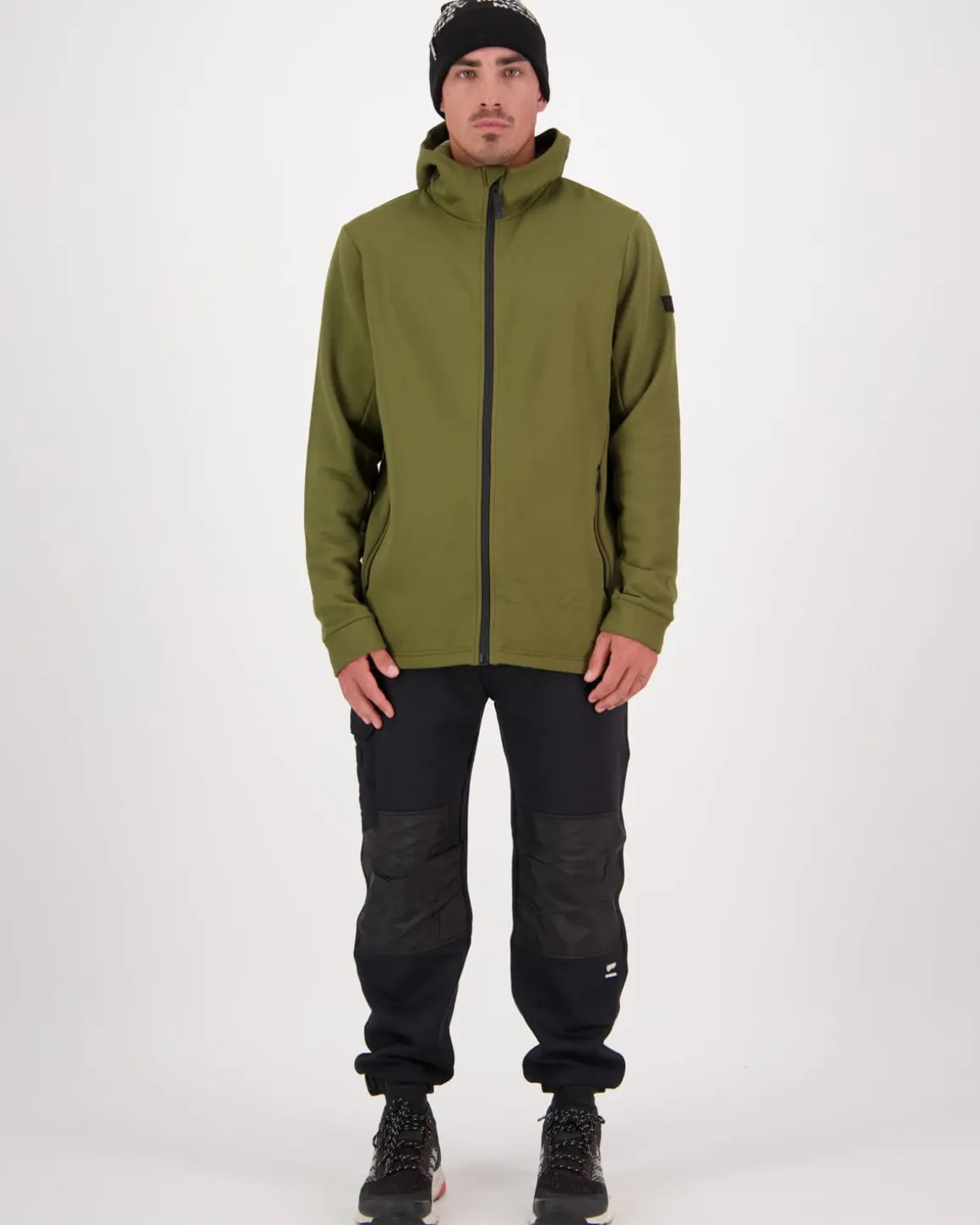 Arcadia Merino Fleece Hoody - Dark Olive