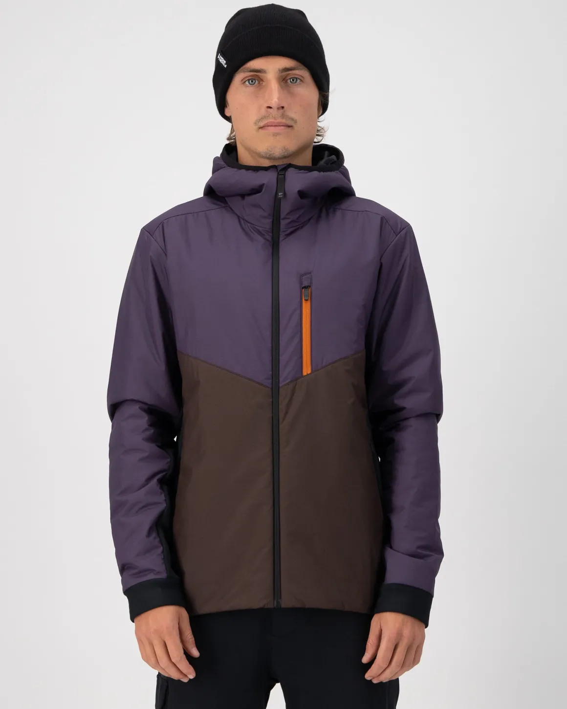 Arete Merino Insulated Hooded Jacket - Indigo / Cedar