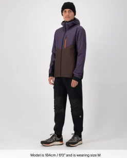Arete Merino Insulated Hooded Jacket - Indigo / Cedar