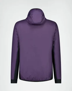 Arete Merino Insulated Hooded Jacket - Indigo / Cedar