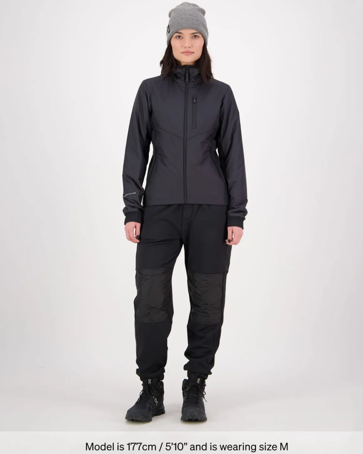Arete Merino Insulated Hooded Jacket - Black