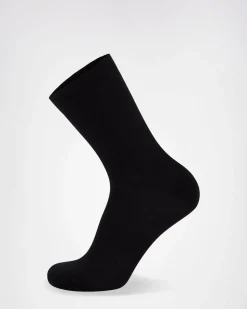 Atlas Merino Crew Sock - Black