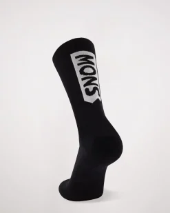 Atlas Merino Crew Sock - Black
