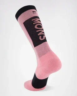 Atlas Merino Snow Sock - Dusty Pink
