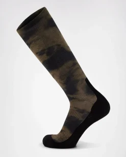 Atlas Merino Snow Sock - Olive Tie Dye