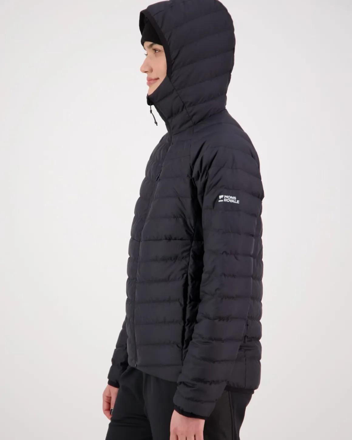 Atmos Wool x Down Insulated Hood - Black