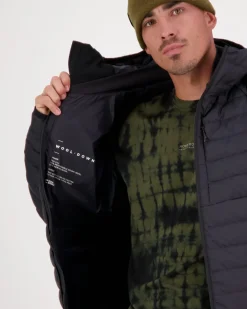 Atmos Wool x Down Insulated Hood - Black