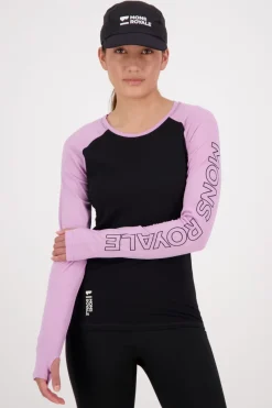 Bella Merino Long Sleeve - Orchid Black