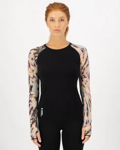 Bella Merino Long Sleeve - Rad Things / Black