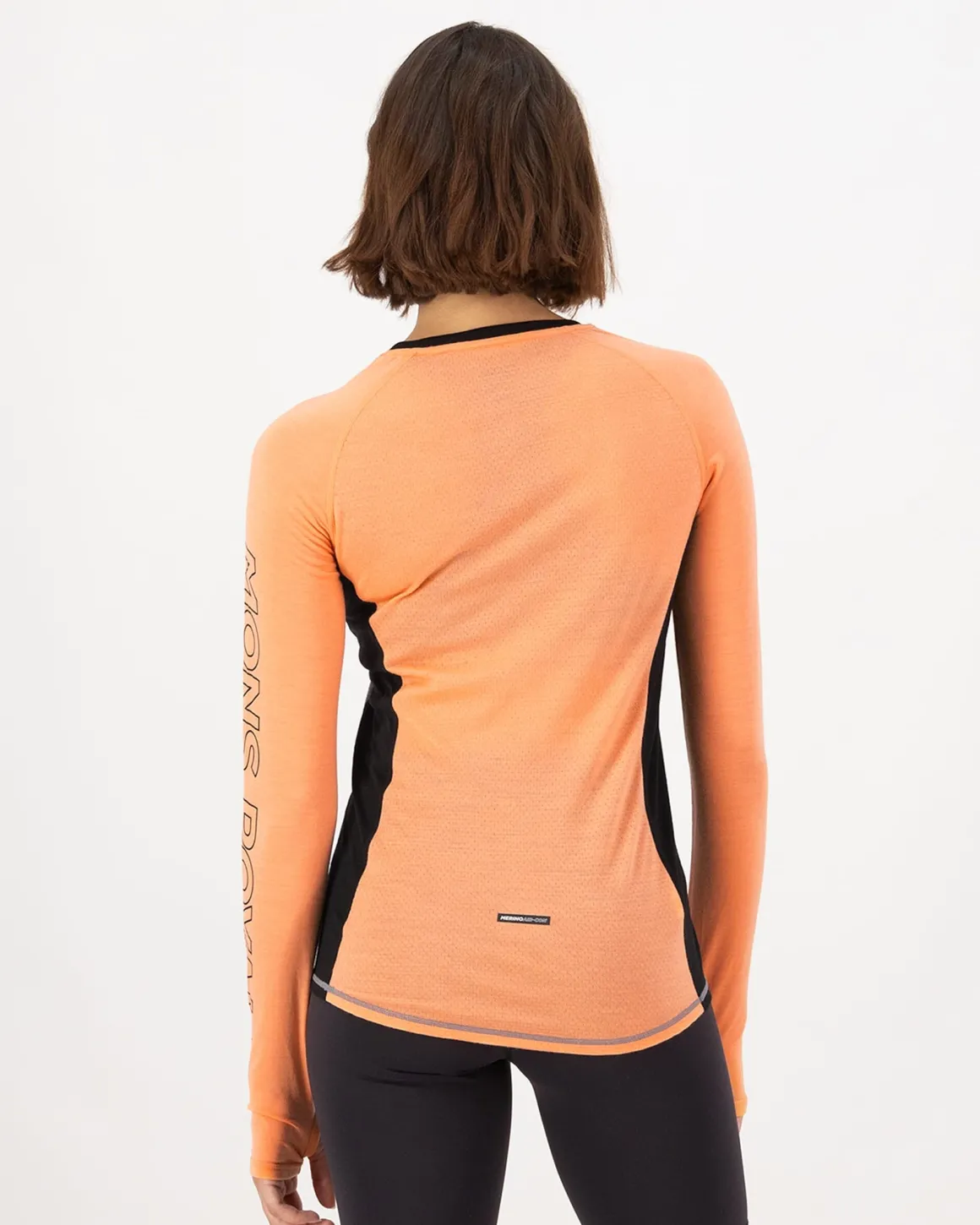 Bella Merino Long Sleeve - Grey Heather / Punch