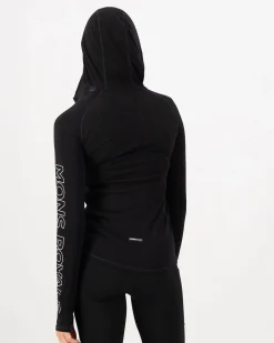 Bella Merino Long Sleeve Hood - Black