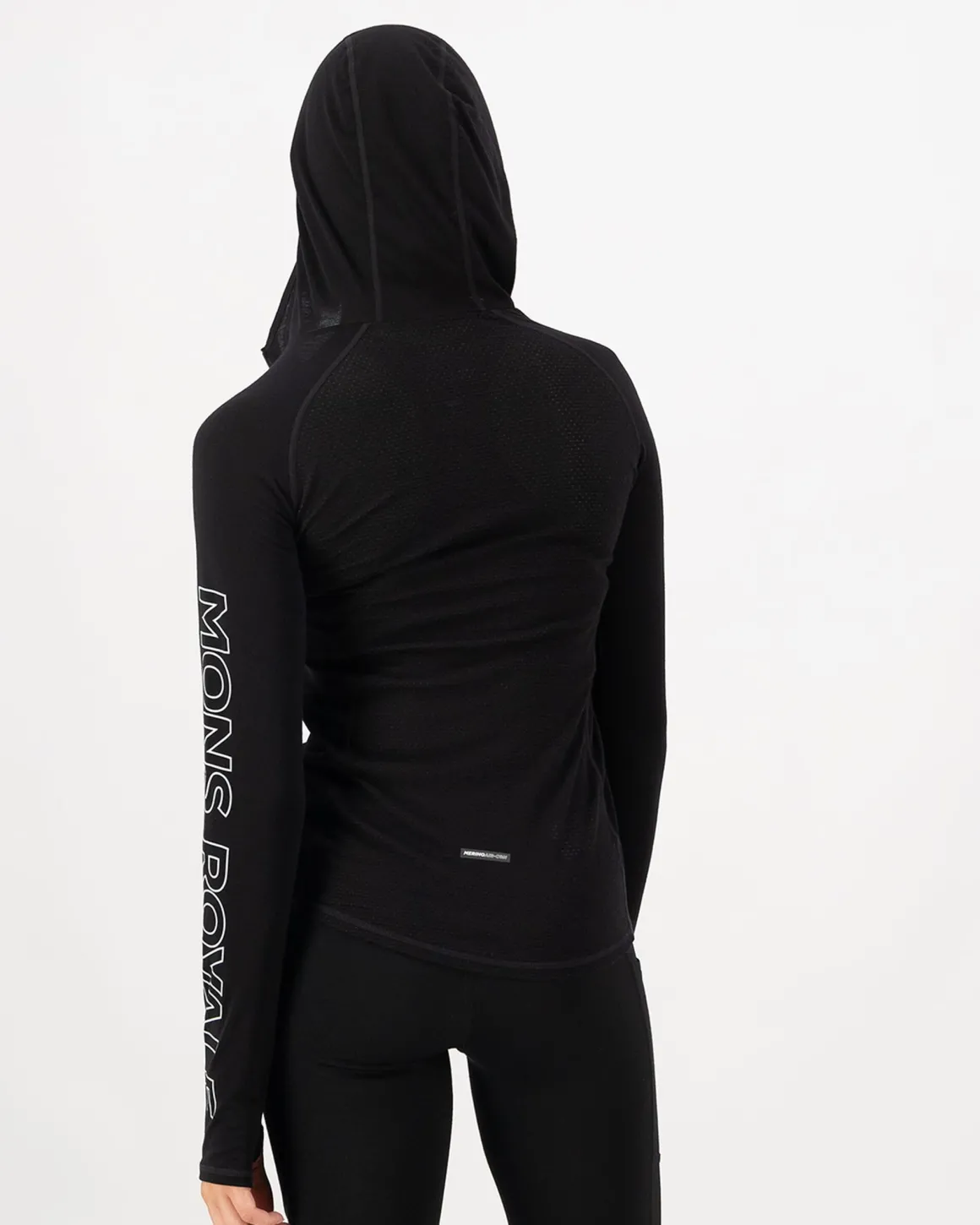 Bella Merino Long Sleeve Hood - Black