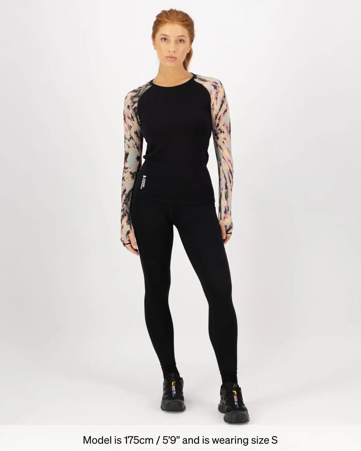 Bella Merino Long Sleeve - Rad Things / Black