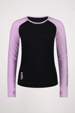 Bella Merino Long Sleeve - Orchid Black