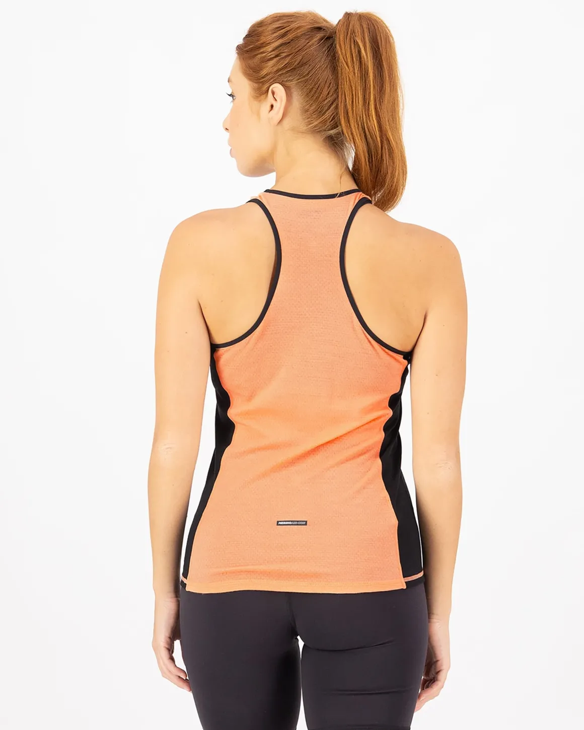 Bella Merino Tank - Punch / Black
