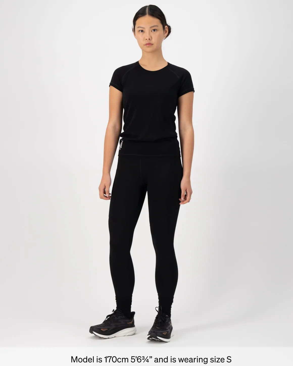 Bella Merino T-Shirt - Black
