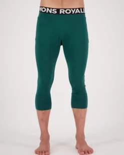 Cascade Merino Base Layer 3/4 Legging - Evergreen