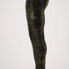 Cascade Merino Base Layer Legging - Olive Tie Dye