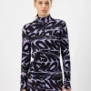 Cascade Merino Base Layer 1/4 Zip Long Sleeve - Signal Lost Lupin