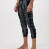 Cascade Merino Base Layer 3/4 Legging - Grey Tie Dye