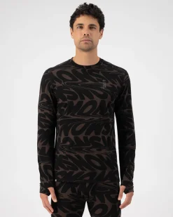 Cascade Merino Base Layer Long Sleeve - Signal Lost Cedar