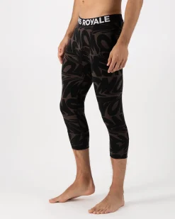 Cascade Merino Base Layer 3/4 Legging - Signal Lost Cedar
