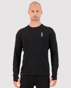 Cascade Merino Base Layer Long Sleeve - Black