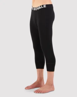 Cascade Merino Base Layer 3/4 Legging - Black