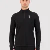 Cascade Merino Base Layer 1/4 Zip Long Sleeve - Black