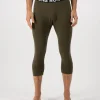 Cascade Merino Base Layer 3/4 Legging - Dark Olive
