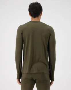Cascade Merino Base Layer Long Sleeve - Dark Olive