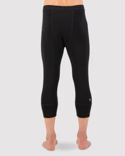 Cascade Merino Base Layer 3/4 Legging - Black