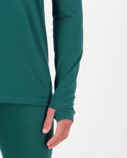 Cascade Merino Base Layer Long Sleeve - Evergreen