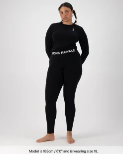 Cascade Merino Base Layer Legging - Black