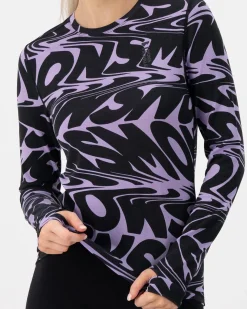 Cascade Merino Base Layer Long Sleeve - Signal Lost Lupin