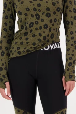 Cascade Merino Base Layer Legging - Aoraki Lily