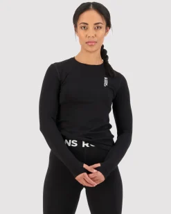 Cascade Merino Base Layer Long Sleeve - Black