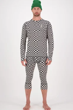 Cascade Merino Base Layer Long Sleeve - Checkers