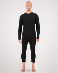 Cascade Merino Base Layer 3/4 Legging - Black