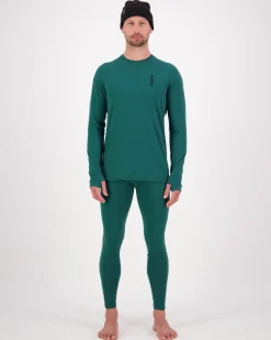 Cascade Merino Base Layer Long Sleeve - Evergreen