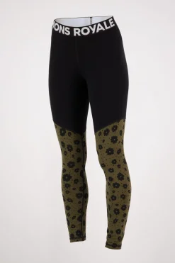 Cascade Merino Base Layer Legging - Aoraki Lily