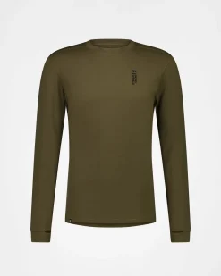 Cascade Merino Base Layer Long Sleeve - Dark Olive