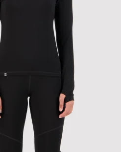 Cascade Merino Base Layer Long Sleeve - Black