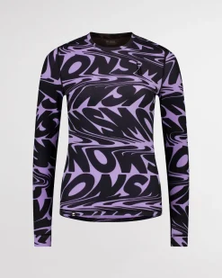 Cascade Merino Base Layer Long Sleeve - Signal Lost Lupin